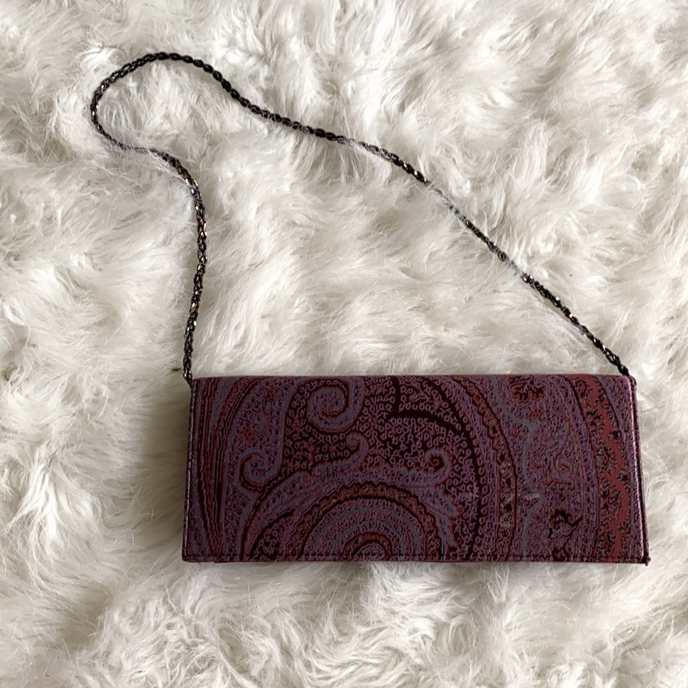 Ann Taylor Paisley Clutch